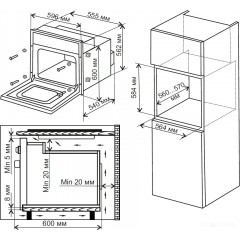 Духовой шкаф Weissgauff EOV 306 SB Black Edition
