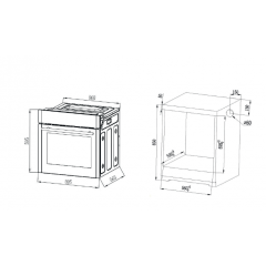 Духовой шкаф Monsher MOE 6192 RC Bronze