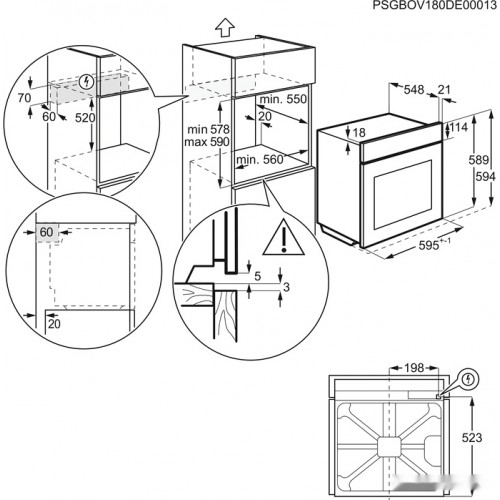 Духовой шкаф Electrolux EOD3C50TX