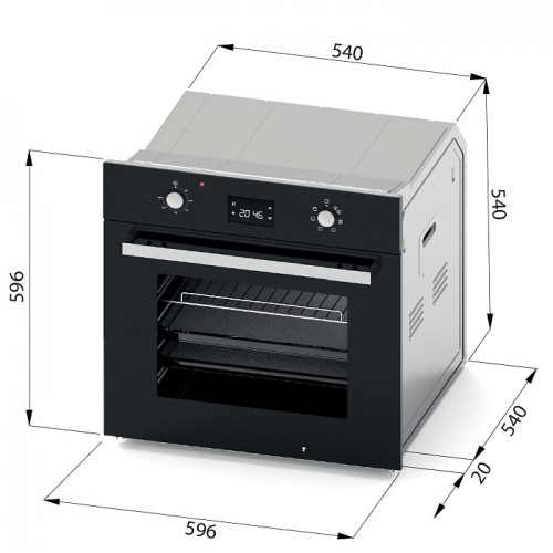 Духовой шкаф Evelux EO 640 PB