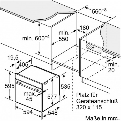 Духовой шкаф Bosch Serie 8 HRG6753S2