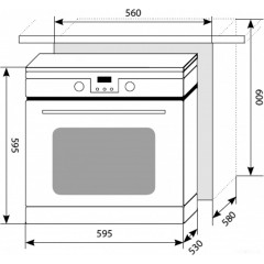 Духовой шкаф LEX EDP 093 WH NEW