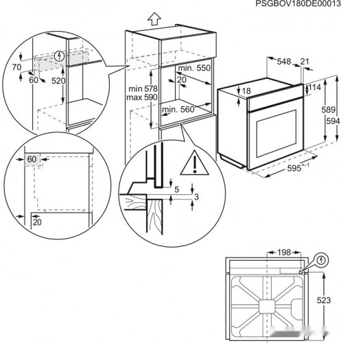 Духовой шкаф Electrolux KOFGH70TX