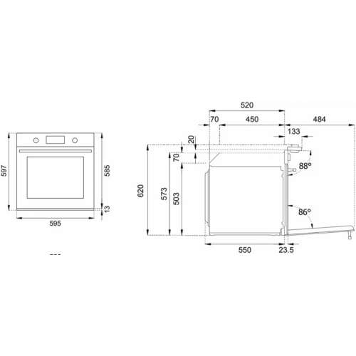 Духовой шкаф Bertazzoni F6011MODVPTC/23