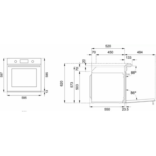 Духовой шкаф Bertazzoni F6011MODVPTN/23