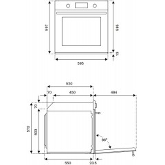 Духовой шкаф Bertazzoni F609MODESX
