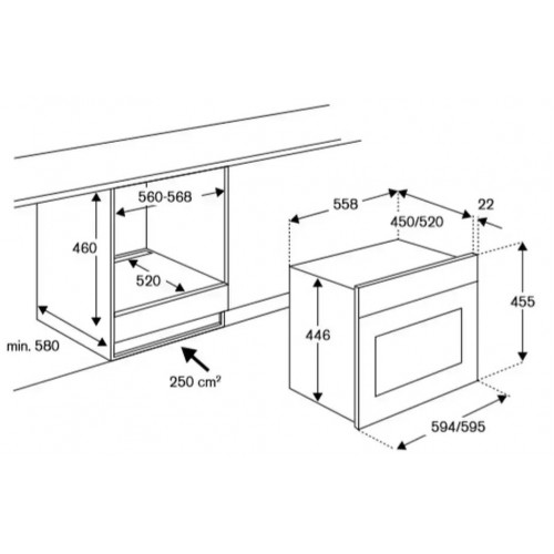 Духовой шкаф Bertazzoni F457MODMWTN