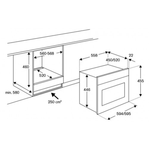 Духовой шкаф Bertazzoni F457MODVTX