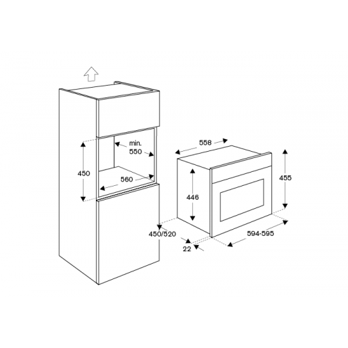 Духовой шкаф Bertazzoni F457HERMWTNE