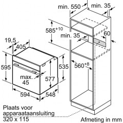 Духовой шкаф Bosch Serie 8 HBG7241B1