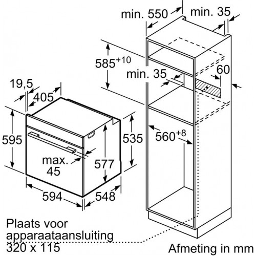 Духовой шкаф Bosch Serie 8 HBG7241B1