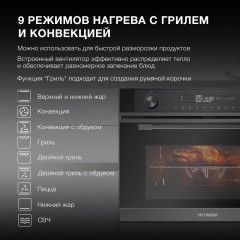 Духовой шкаф Hyundai HMEO 6540 DX