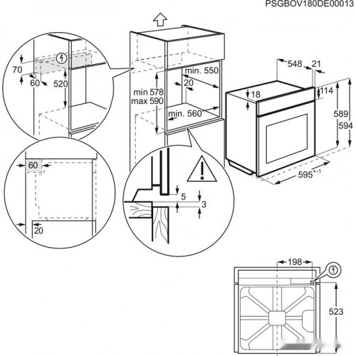 Духовой шкаф Electrolux EOF3C50TX