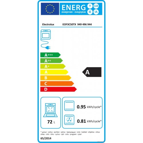 Духовой шкаф Electrolux EOF3C50TX