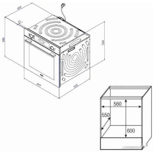 Духовой шкаф Korting OKB 4701 CNRN