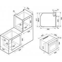 Духовой шкаф Krona Pronto 60 BL G2