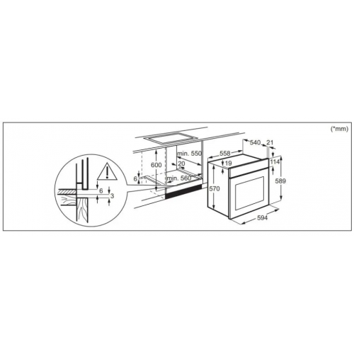 Духовой шкаф Electrolux EOD3H40BX