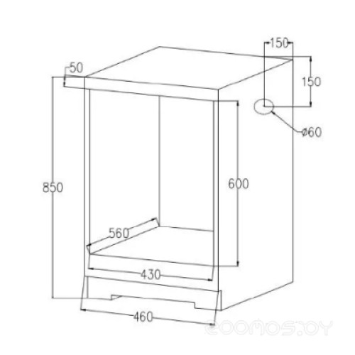 Духовой шкаф Meferi MEO4511BK COMFORT PLUS