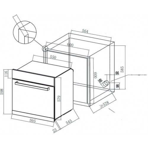 Духовой шкаф Zorg FIN611 (черный)