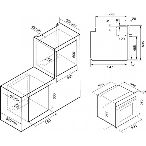 Духовой шкаф Krona Element D plus 60 WH