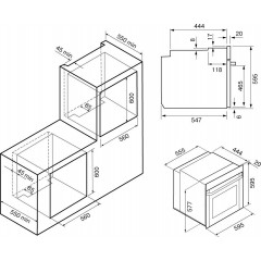 Духовой шкаф Krona MOTIV 60 BL