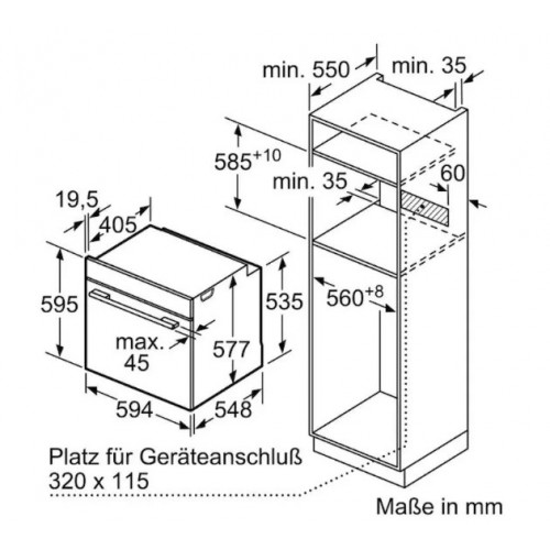 Духовой шкаф Bosch HBG978NB1