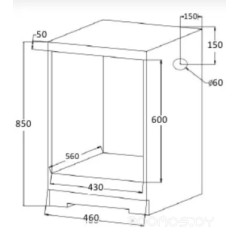 Духовой шкаф Meferi MEO458BK COMFORT
