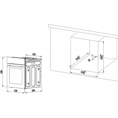 Духовой шкаф Weissgauff EOY 456 PDW