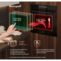 Духовой шкаф Weissgauff EOM 791 SDB Black Edition