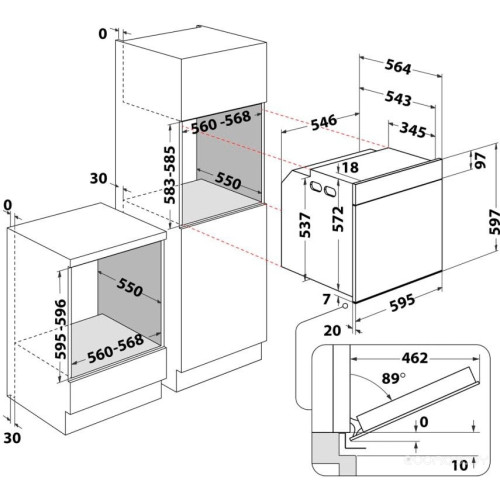Духовой шкаф Whirlpool WOI68PT1SBA