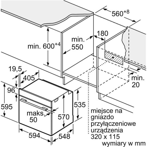 Духовой шкаф Bosch Serie 2 HBG571EB4