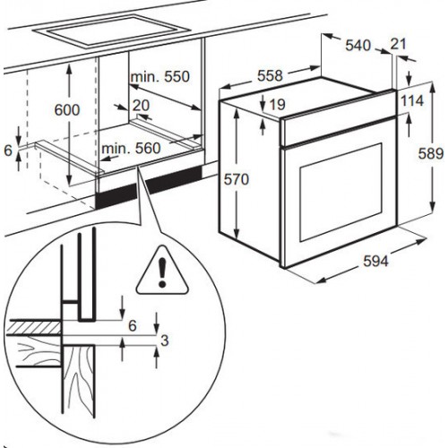 Духовой шкаф Zanussi ZZB 510401 B