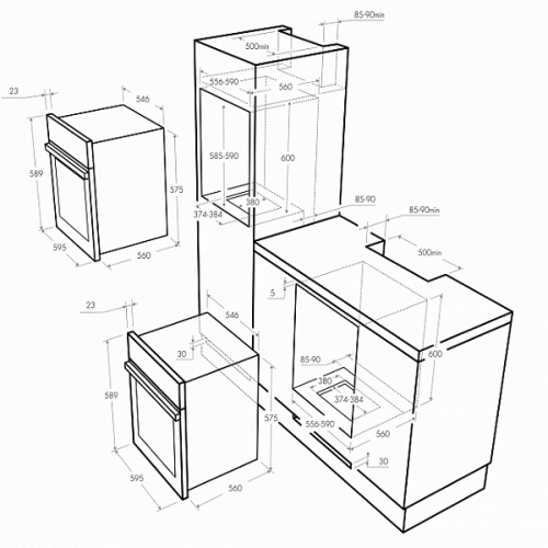 Духовой шкаф Maunfeld MGOG 673W