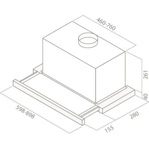 Вытяжка Elica ELITE 26 IX/A/60/VT