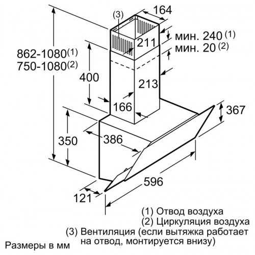 Вытяжка Bosch DWK065G60