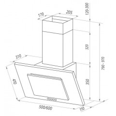 Вытяжка Maunfeld Tower C 60 черный