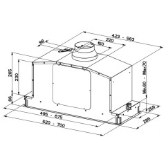 Вытяжка Faber IN-LIGHT EV8P X A70