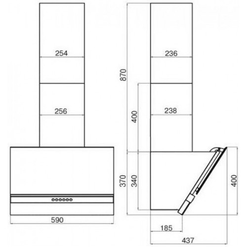 Вытяжка Faber Beryl WH A60 110.0383.024