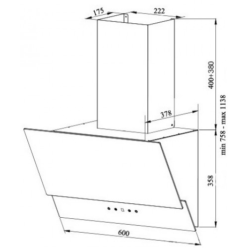 Вытяжка Grand Gloucester 60 WH