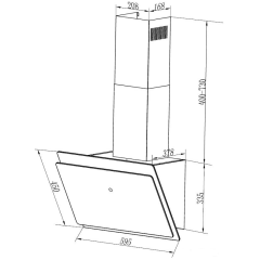 Вытяжка Maunfeld Grammy 60 Black Glass