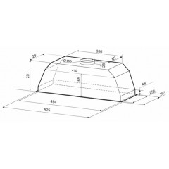 Вытяжка Krona AMELI S 600 white 00021459