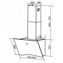 Вытяжка Dach CAROLINA 60 White