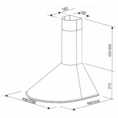 Вытяжка ZorG Technology Viola 750 50 WH