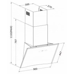 Вытяжка Germes Aura 90 (черная)