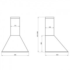 Вытяжка Elikor DE6534WS белый /серебро
