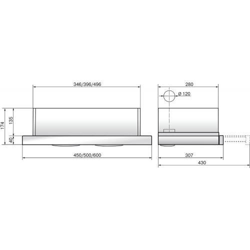 Вытяжка Elikor Интегра 60Н-400-В2Л (Inox/Inox)