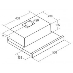 Вытяжка CATA TF 5060 GBK
