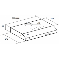 Вытяжка Ciarko ZRC 50 Slim Inox