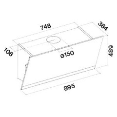 Вытяжка Falmec TRIM 90 CERAMIC CONCRETE BLEND