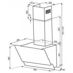 Вытяжка Kronasteel ALVA 600 white S